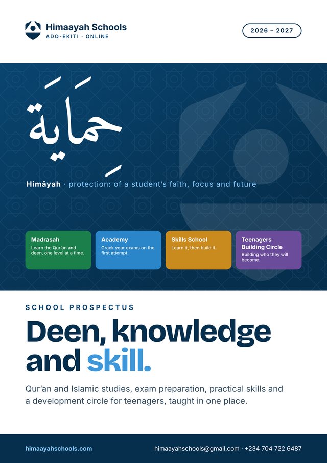 Cover of Himaayah Schools Prospectus 2026–2027